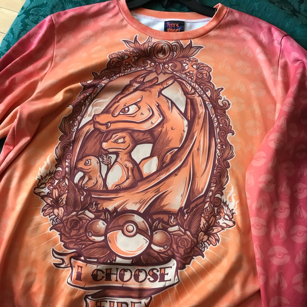 Pokémon charmander evolution pullover